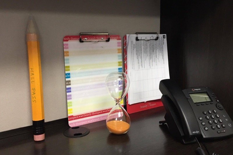 Clipboards are walking desktops. A definite school counseling office must-have.