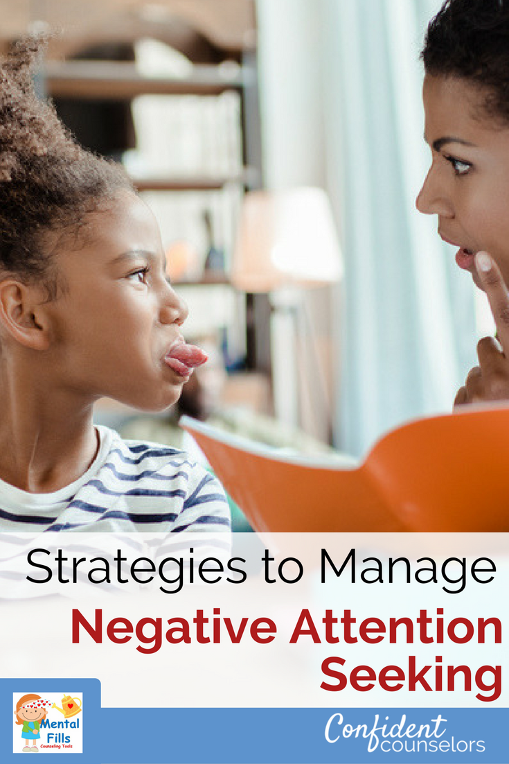 Managing negative attention seeking with a simple 3 step process from Robyn at Mental Fills