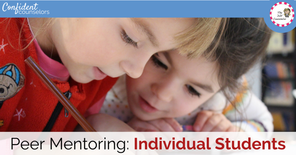 Peer mentoring as part of your school counseling program. Consider your school's needs.