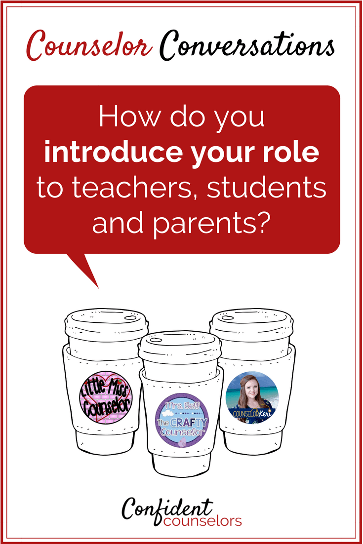 The school counselor role can be unclear to people. School counselors can present their role in a clear, engaging ways that helps parents, teachers, and students understand how to access them, types of support, and when to access school counselors.