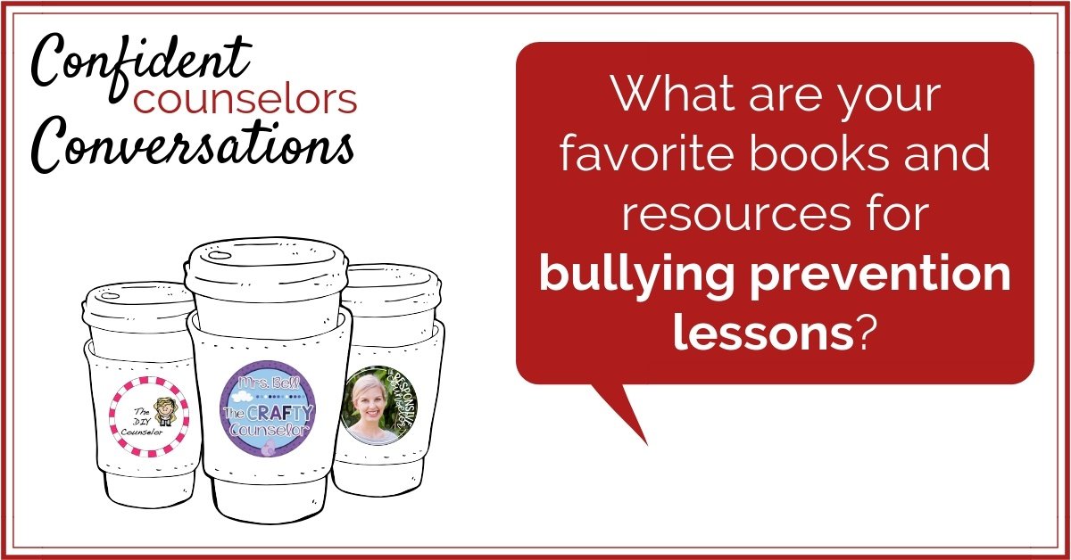 Bullying prevention is a regular part of a school counselor's job. It is necessary to have bullying resources and books about bullying on hand in your office. These Confident Counselors share their favorite resources to address bullying in small group, whole class, and other school counseling lessons.