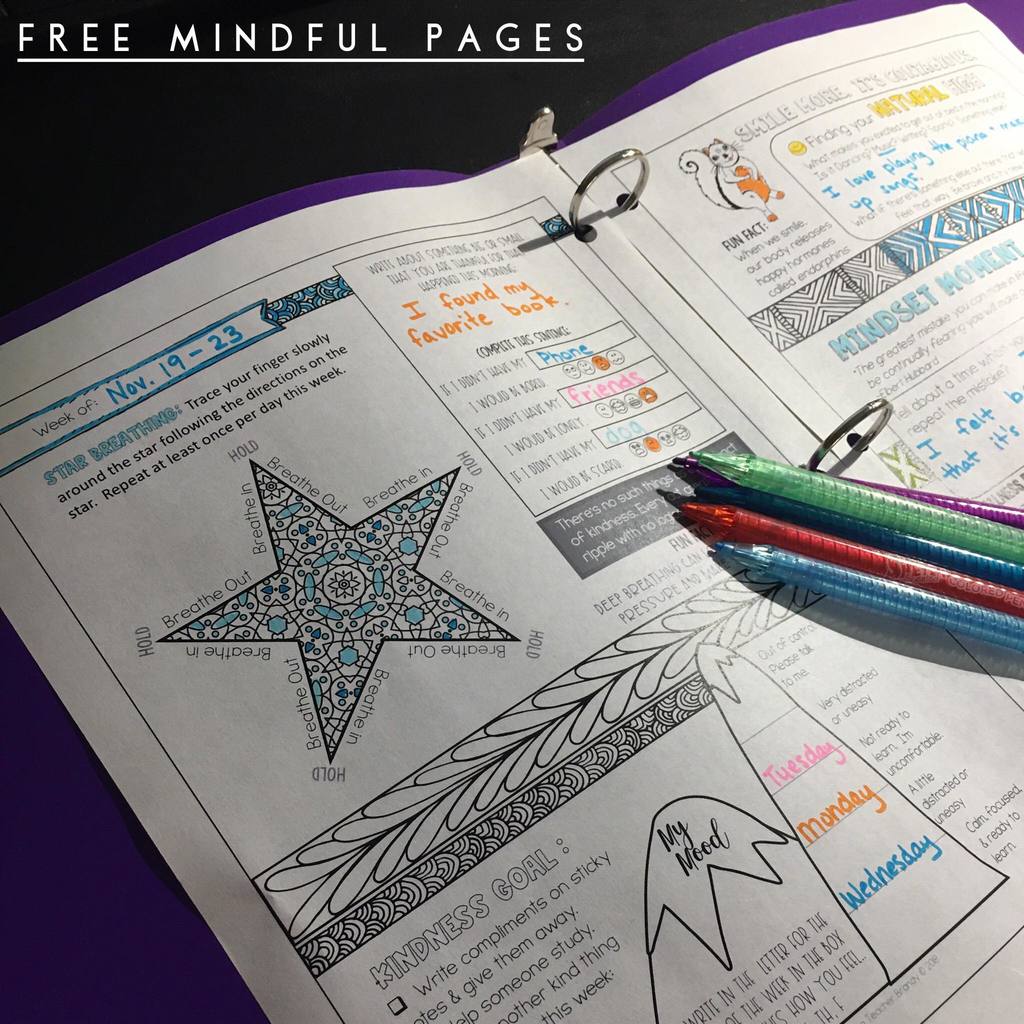 free mindful printables