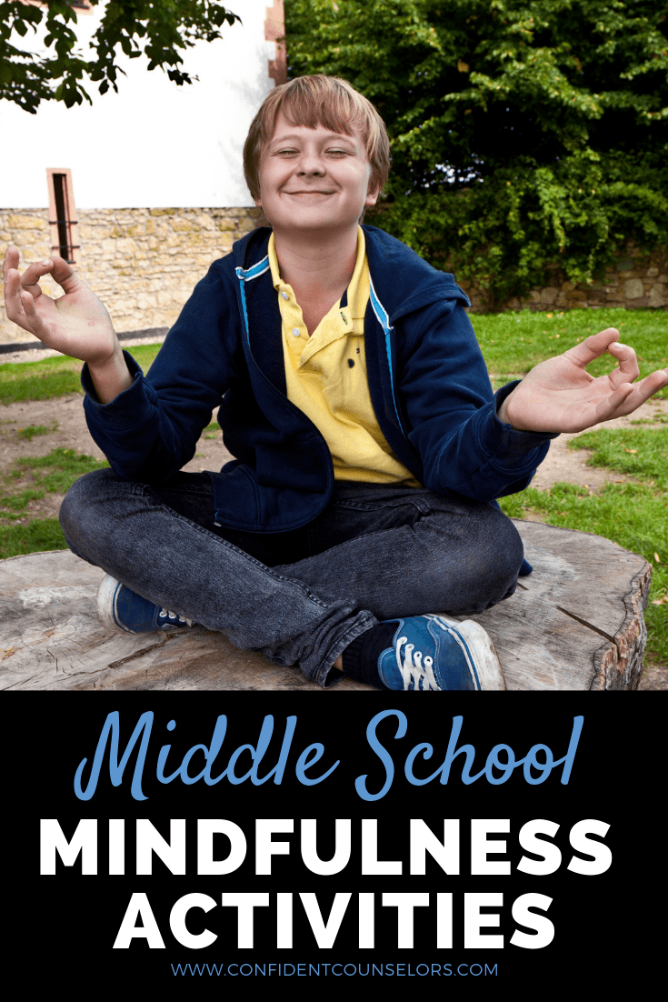 Looking for middle school mindfulness activities for your classroom guidance lessons or small group counseling sessions? Get your students excited about mindfulness by getting buy-in and doing breathing exercises, guided meditation activities, and active mindfulness exercises like yoga, senses observations, and more. The mindful moments are great for school counseling, morning meeting, or any time when you want to build a mindful practice with your adolescents and teens.