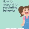 Responding to Challenging behavior